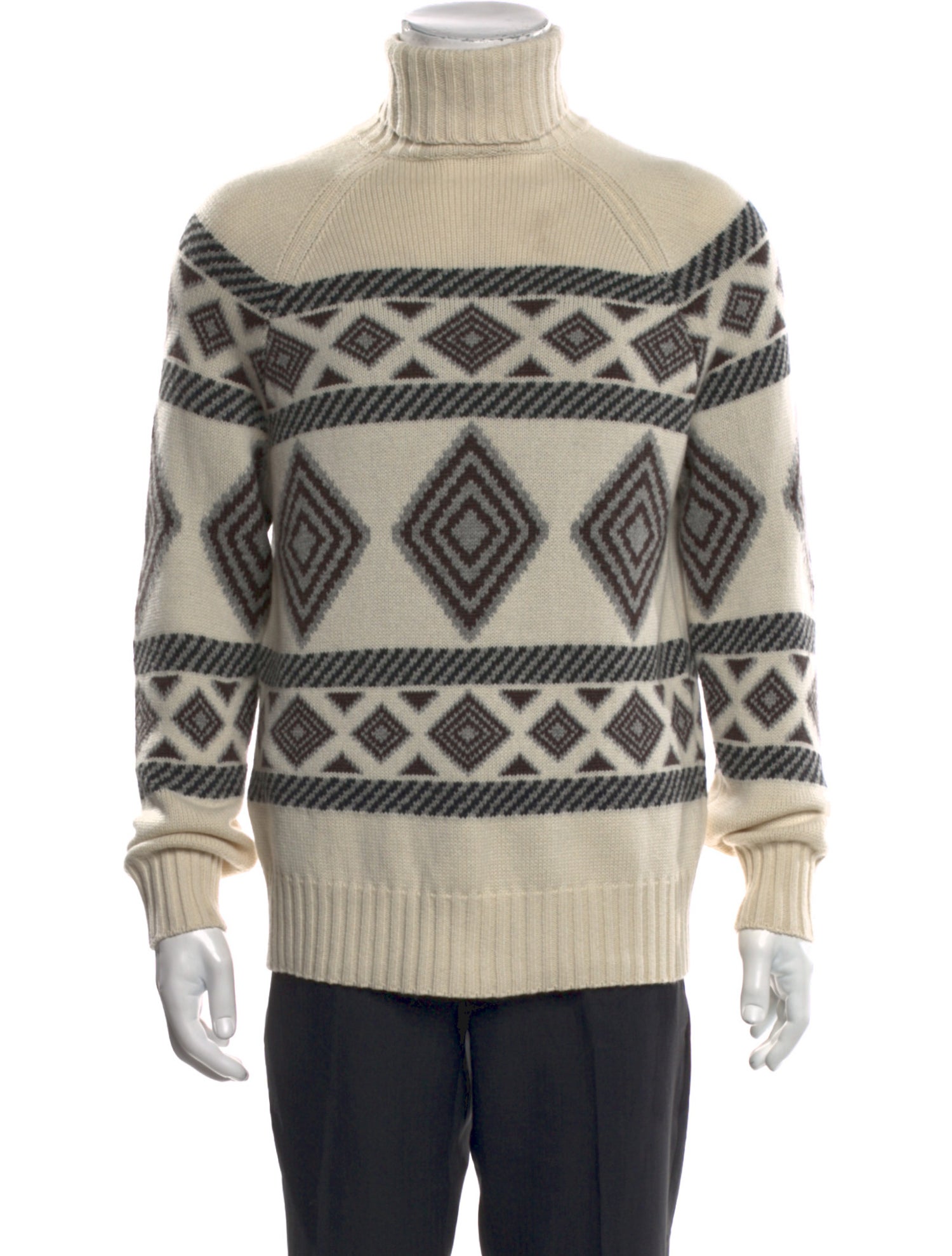 Brunello Cucinelli Cashmere Graphic Print Pullover