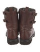 Brunello Cucinelli Monili Leather Combat Boots