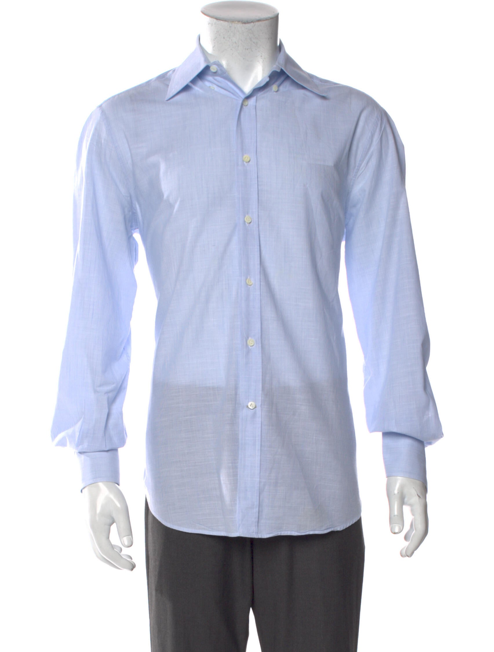 Brunello Cucinelli Linen Long Sleeve Dress Shirt