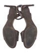 Brunello Cucinelli Leather Beaded Accents Sandals