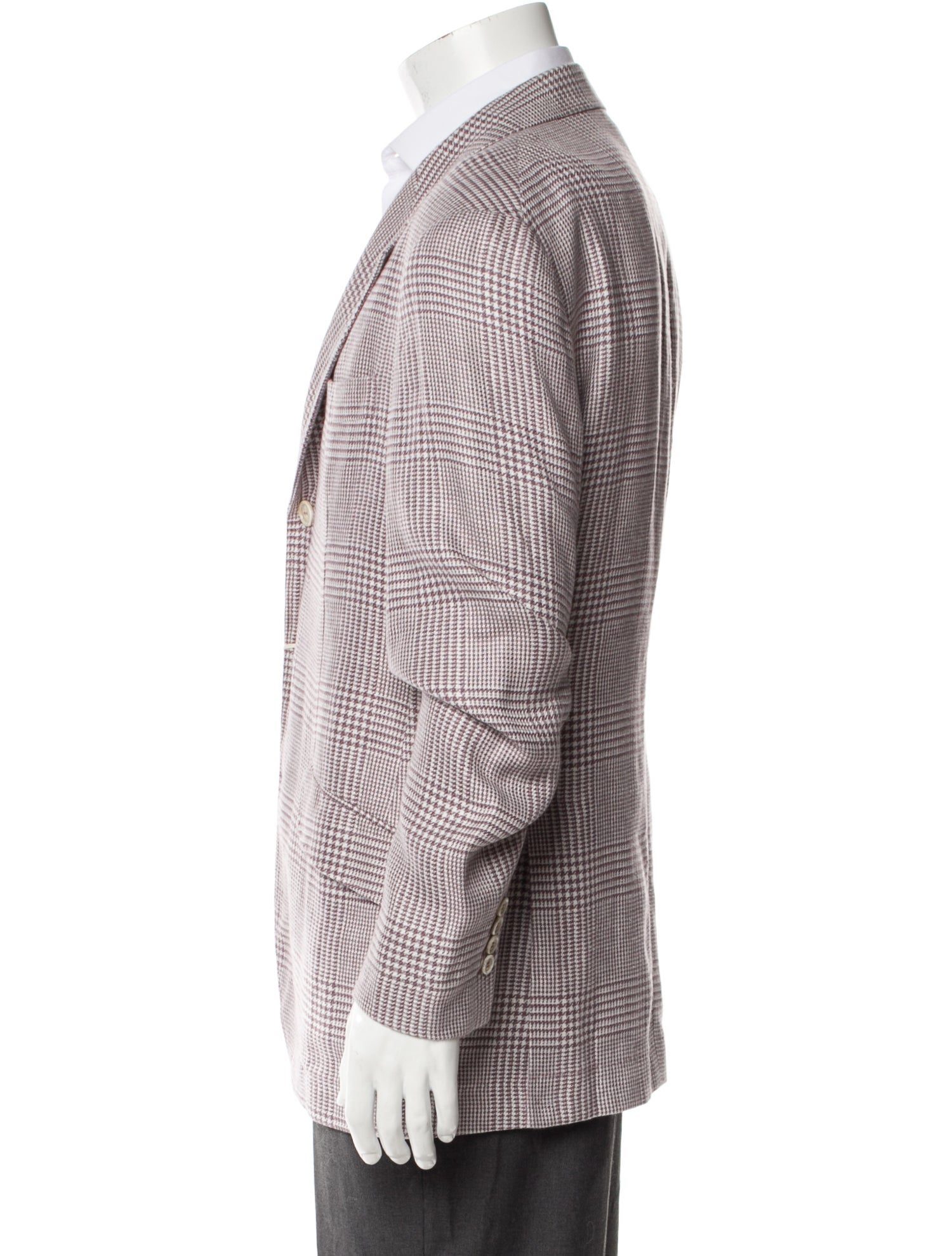Brunello Cucinelli Linen Plaid Print Blazer w/ Tags