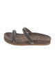 Brunello Cucinelli Monili Suede Slides