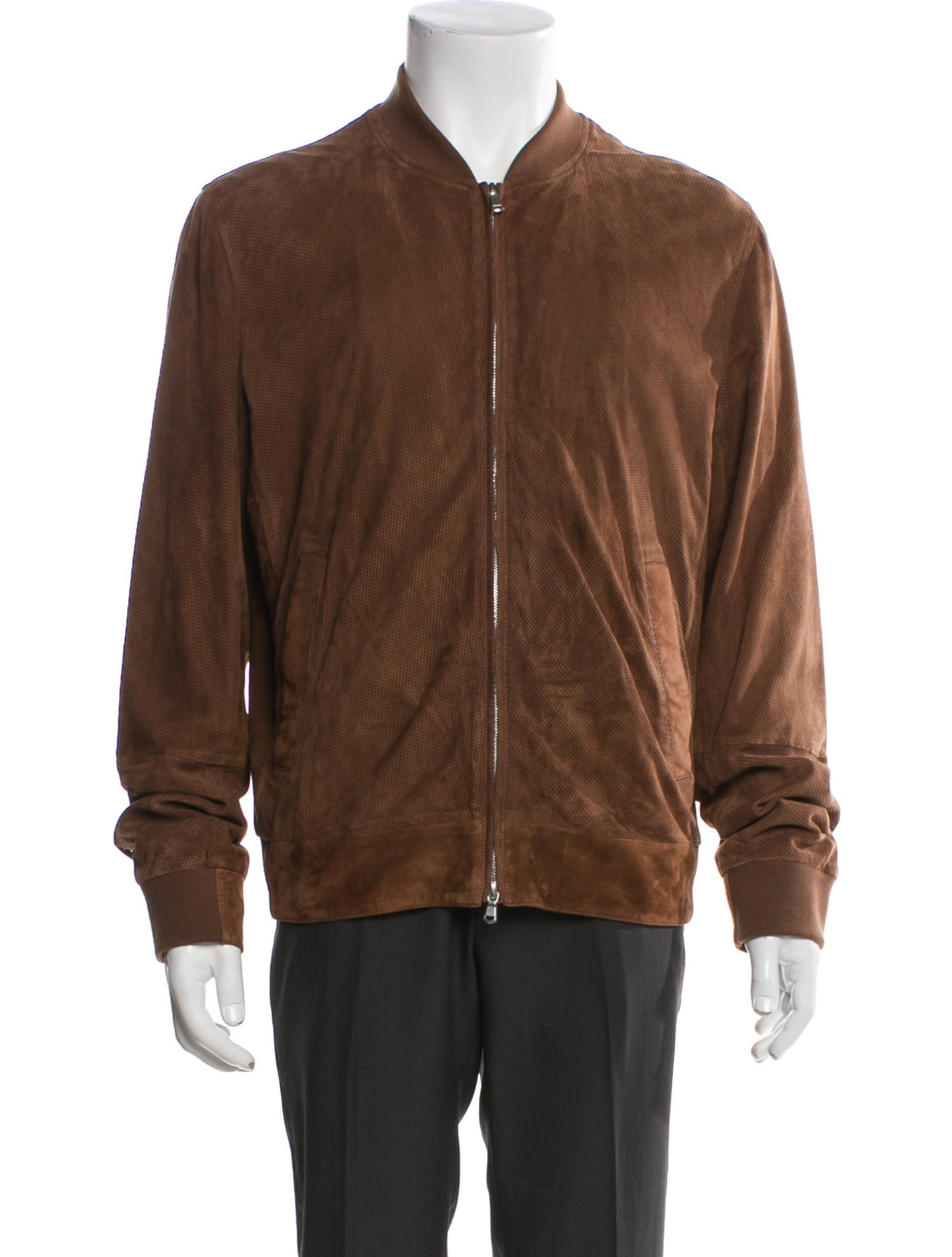 Brunello Cucinelli Leather Bomber Jacket