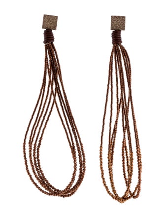 Brunello Cucinelli Multi Strand Drop Earrings