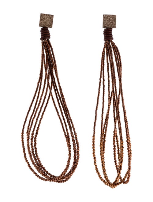 Brunello Cucinelli Multi Strand Drop Earrings