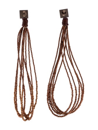Brunello Cucinelli Multi Strand Drop Earrings