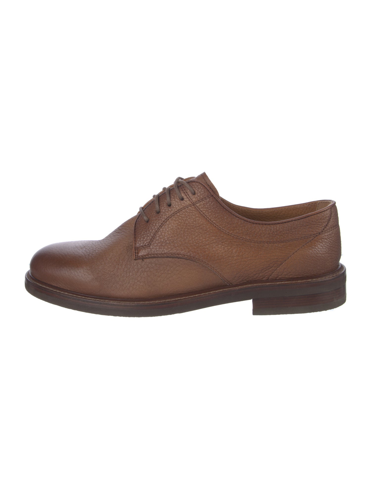 Brunello Cucinelli Leather Derby Shoes