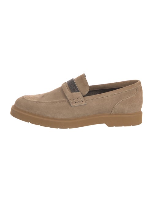 Brunello Cucinelli Monili Suede Loafers
