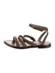 Brunello Cucinelli Suede Slingback Sandals