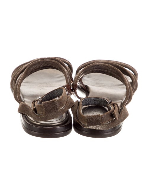 Brunello Cucinelli Suede Slingback Sandals