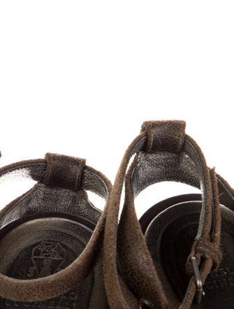 Brunello Cucinelli Suede Slingback Sandals