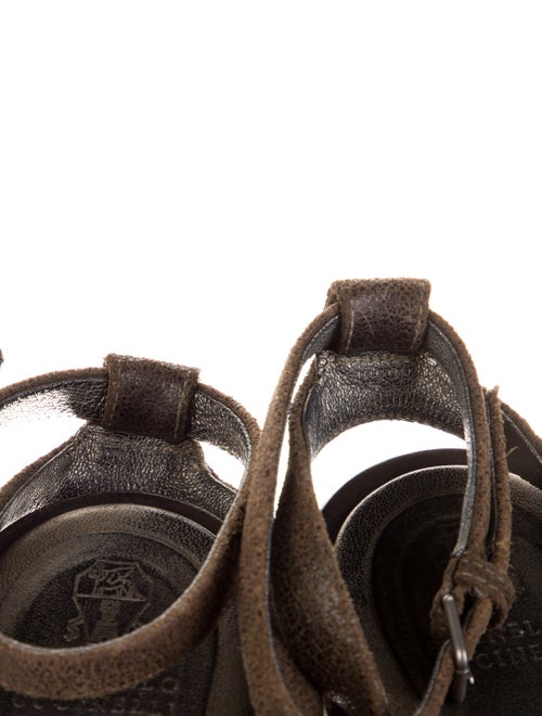 Brunello Cucinelli Suede Slingback Sandals