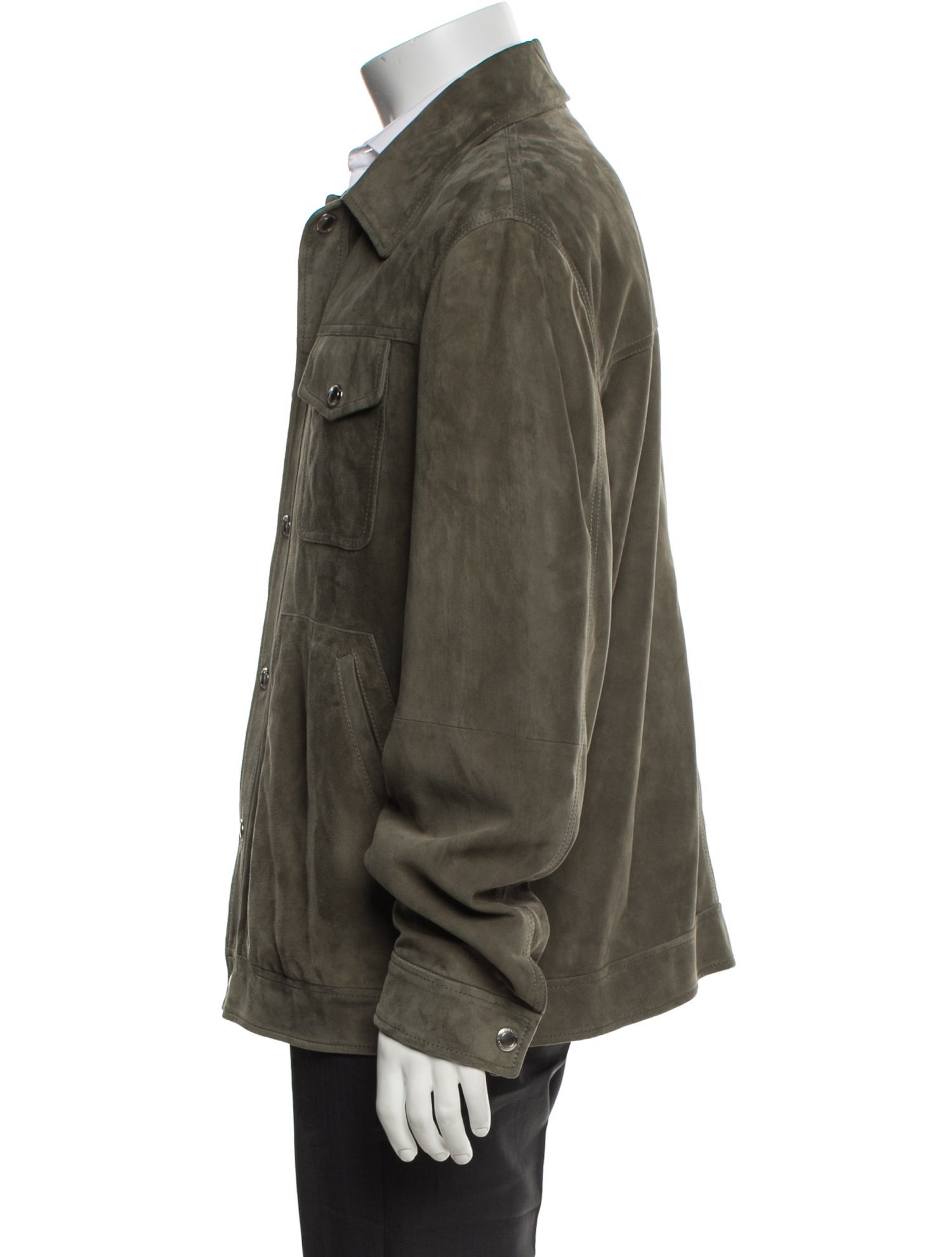 Brunello Cucinelli Leather Trucker Jacket