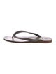 Brunello Cucinelli Monili Leather Flip Flops