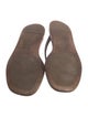 Brunello Cucinelli Monili Leather Flip Flops