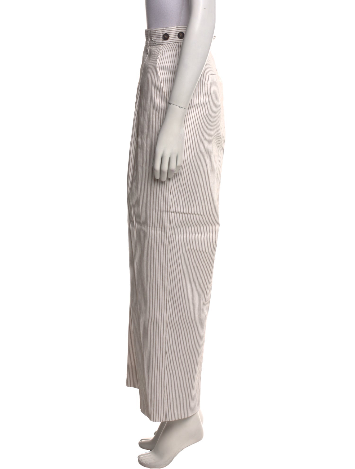 Brunello Cucinelli Striped Wide Leg Pants