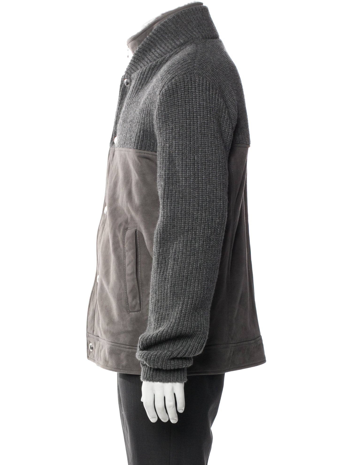 Brunello Cucinelli Cashmere Colorblock Pattern Jacket