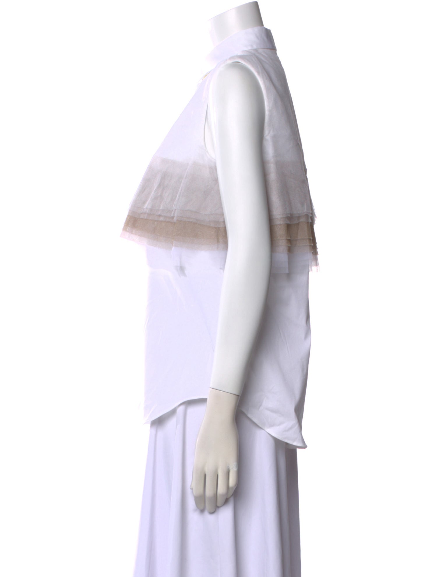 Brunello Cucinelli Sleeveless Button-Up Top