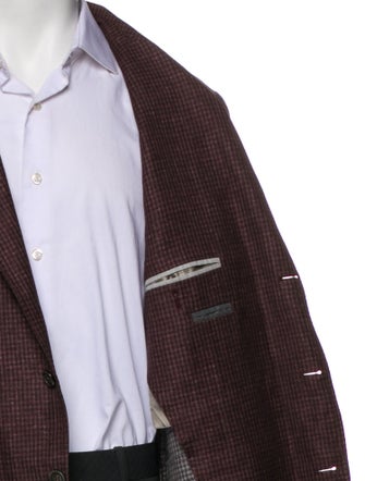 Brunello Cucinelli Linen Plaid Print Blazer