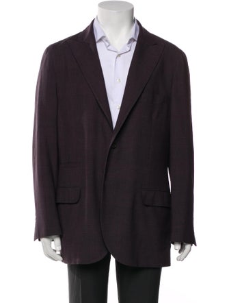 Brunello Cucinelli Plaid Print Blazer
