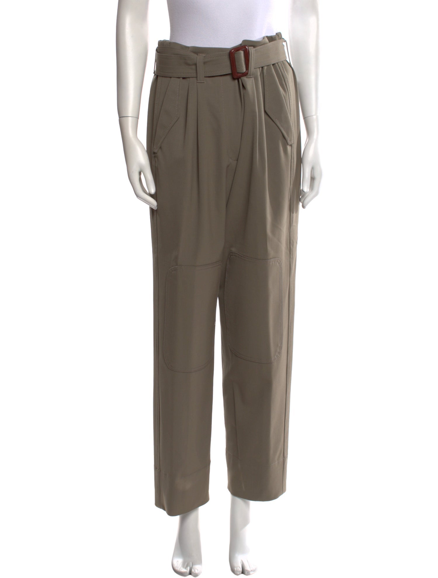 Brunello Cucinelli Virgin Wool Straight Leg Pants