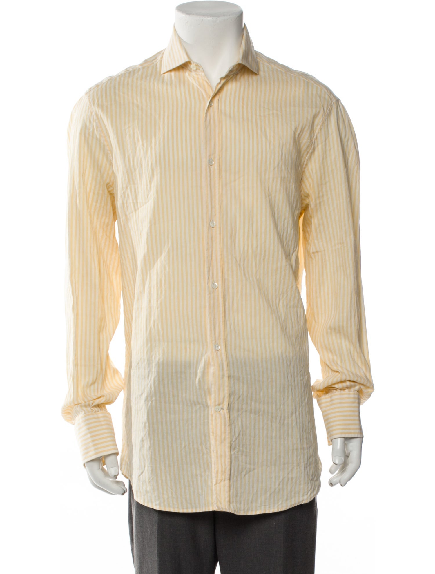 Brunello Cucinelli Striped Long Sleeve Shirt