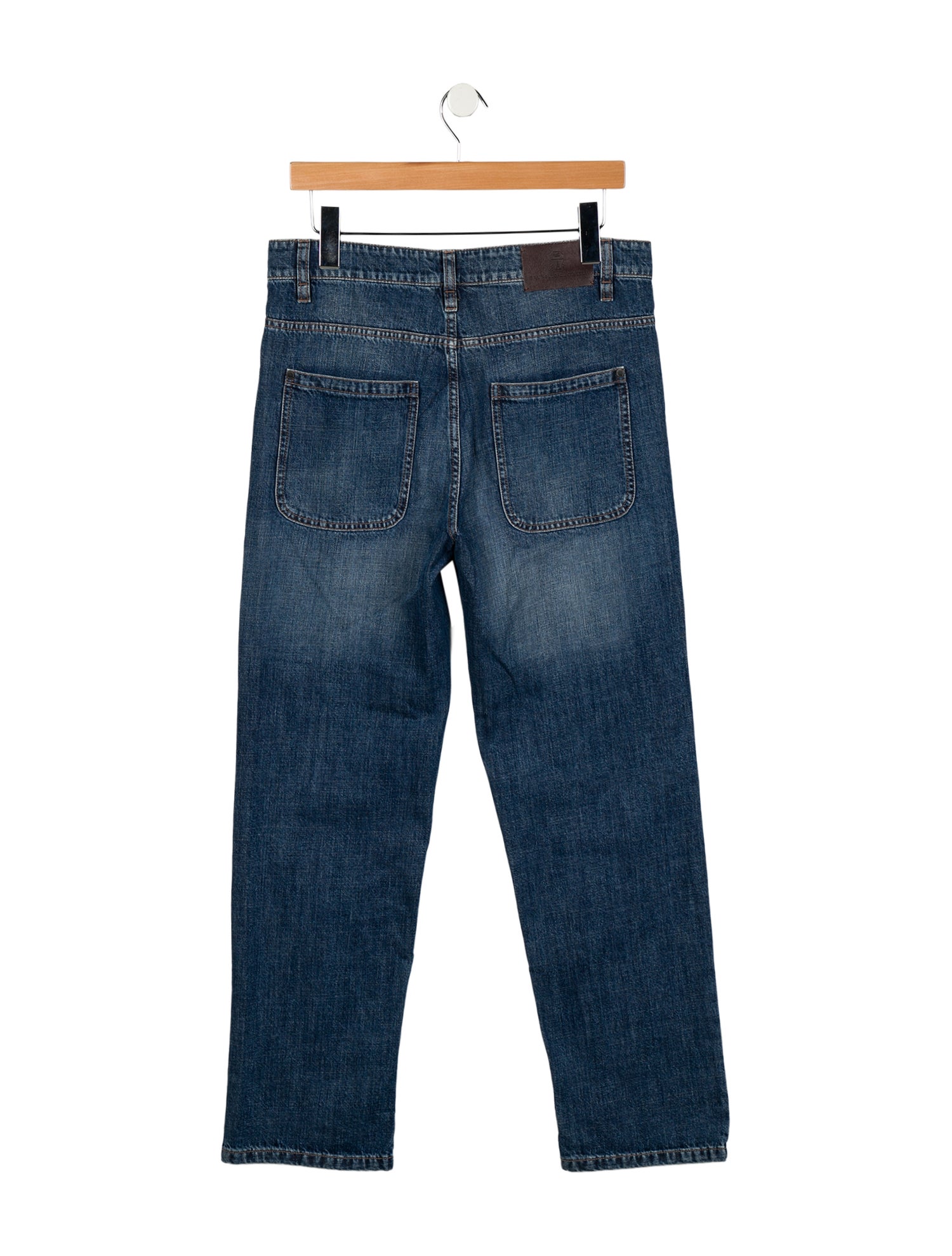 Brunello Cucinelli Mid-Rise Straight Leg Jeans