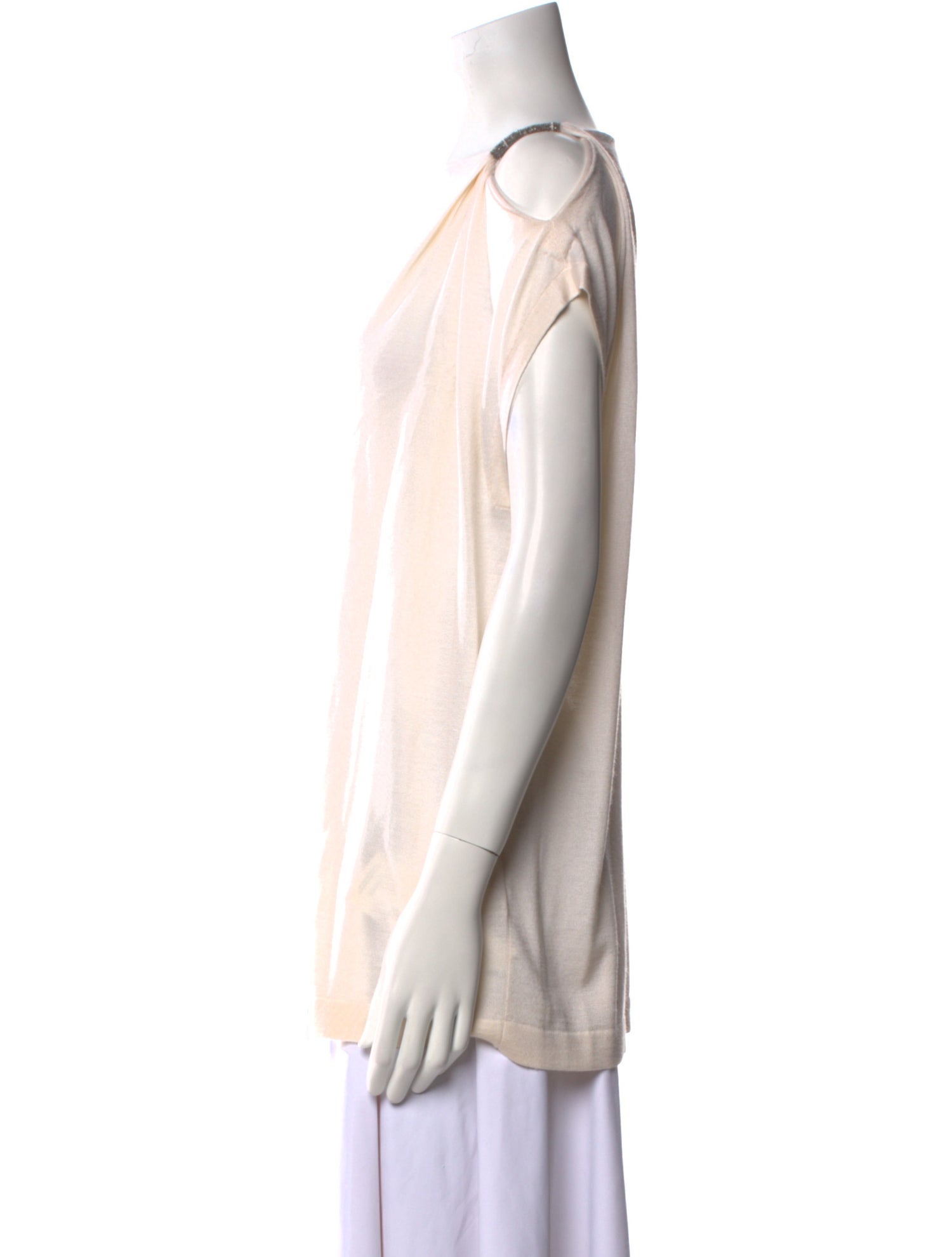 Brunello Cucinelli Cashmere Bateau Neckline Top
