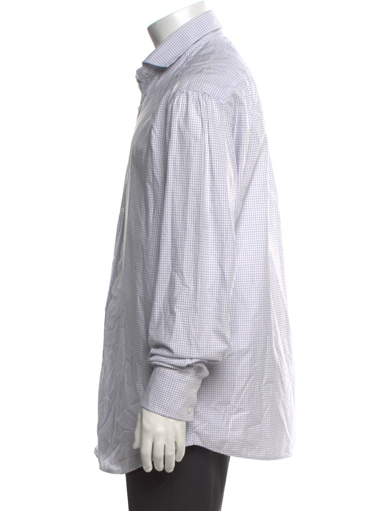 Brunello Cucinelli Plaid Print Long Sleeve Shirt