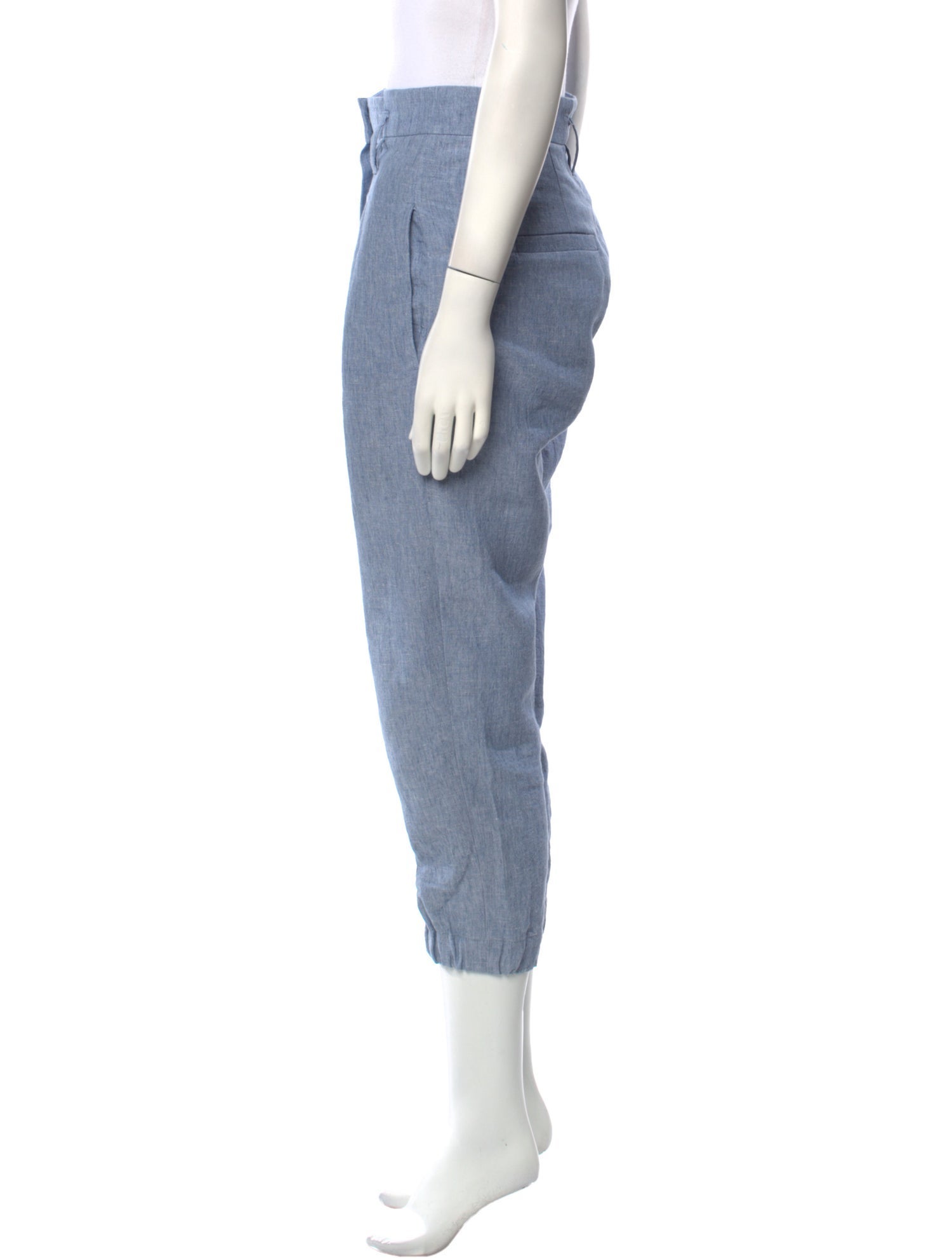 Brunello Cucinelli Linen Skinny Leg Pants