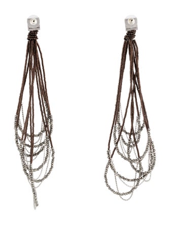 Brunello Cucinelli Beaded Drop Earrings