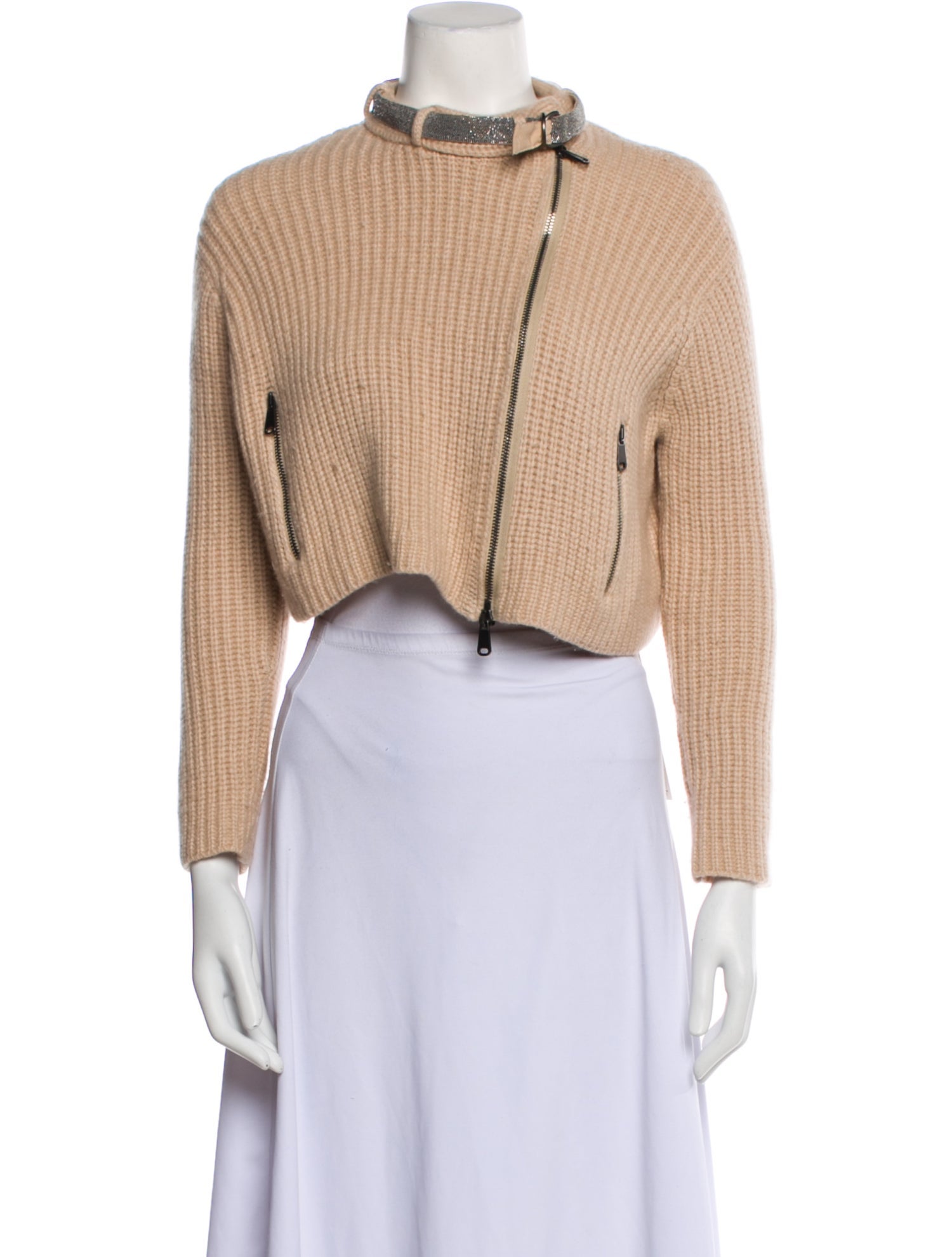 Brunello Cucinelli Cashmere Printed Bolero