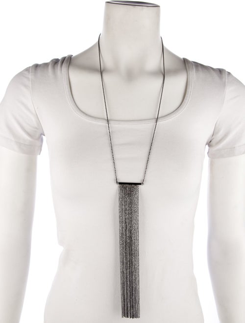 Brunello Cucinelli Micro Bead Tassel Necklace