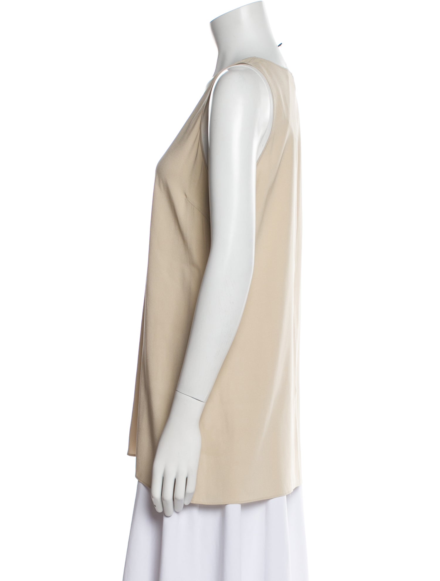 Brunello Cucinelli Silk V-Neck Top