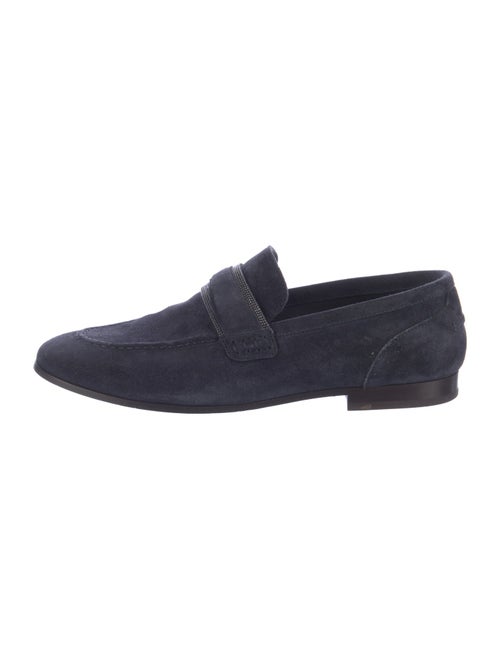 Brunello Cucinelli Monili Suede Loafers