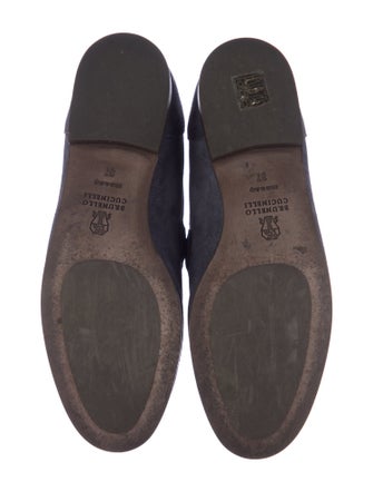 Brunello Cucinelli Monili Suede Loafers