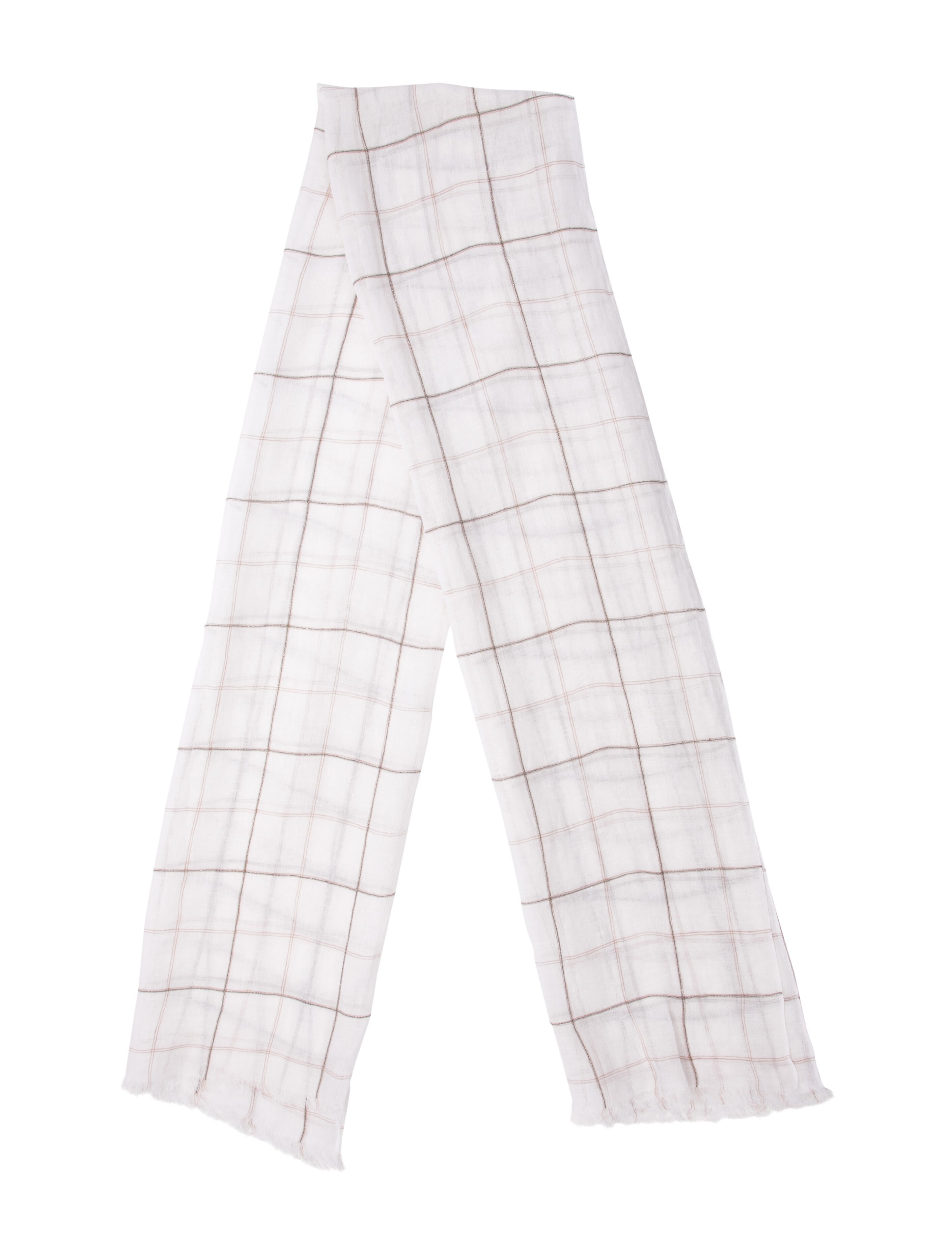 Brunello Cucinelli Silk Striped Scarf