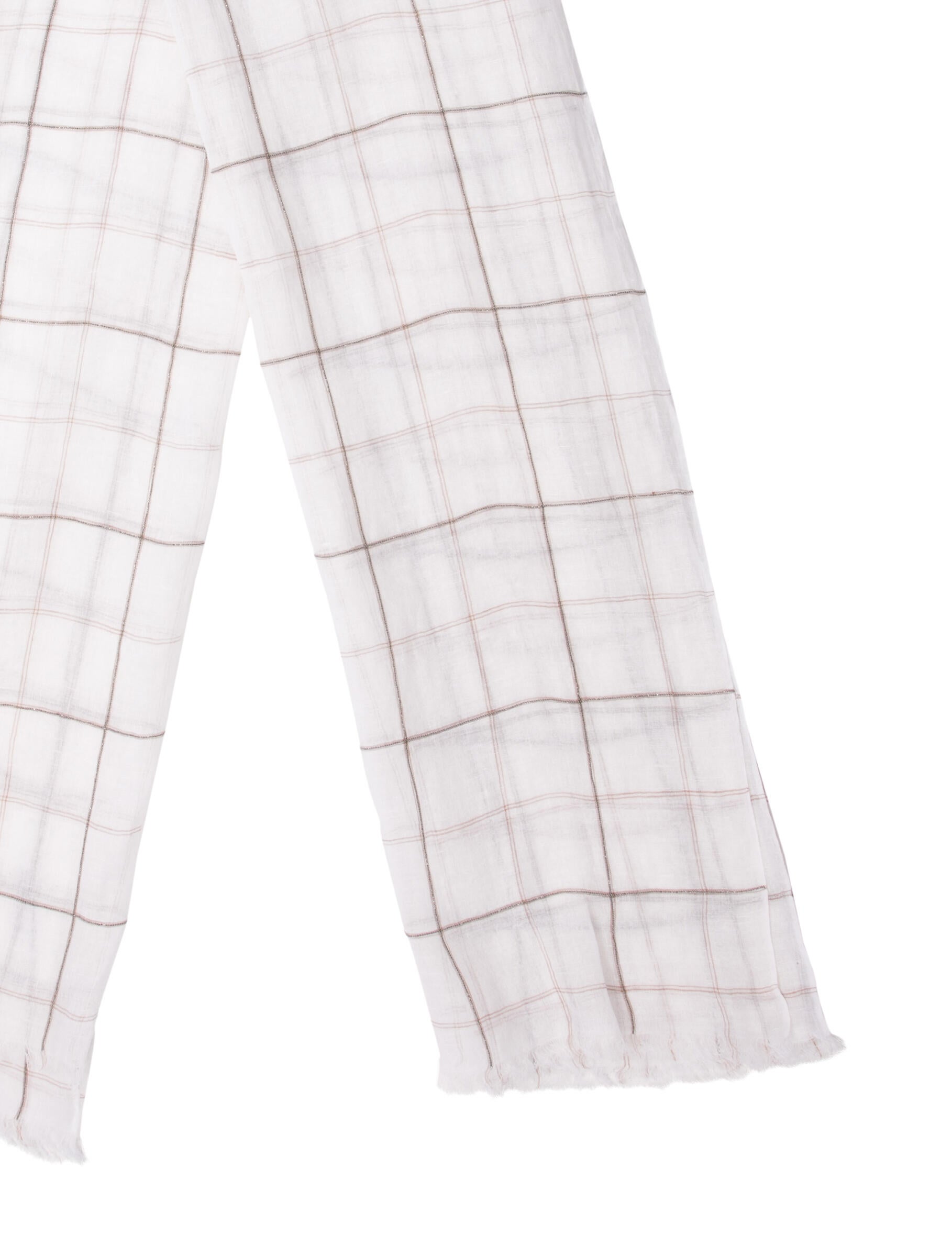 Brunello Cucinelli Silk Striped Scarf