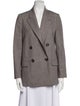 Brunello Cucinelli Wool Plaid Print Blazer
