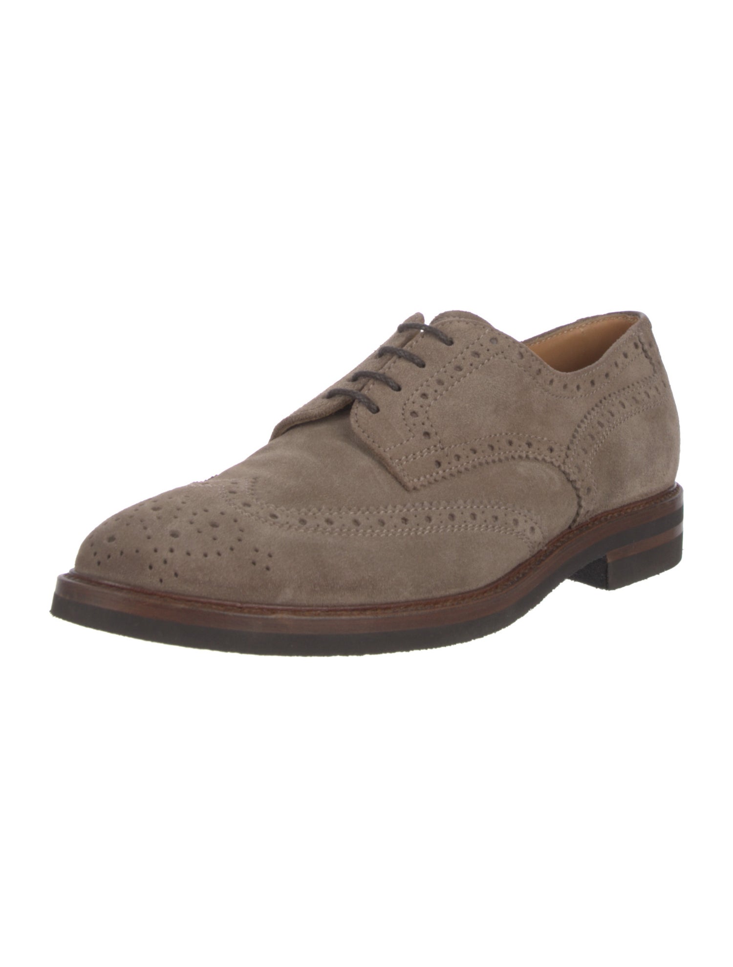 Brunello Cucinelli Suede Derby Shoes