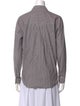 Brunello Cucinelli Striped Long Sleeve Button-Up Top