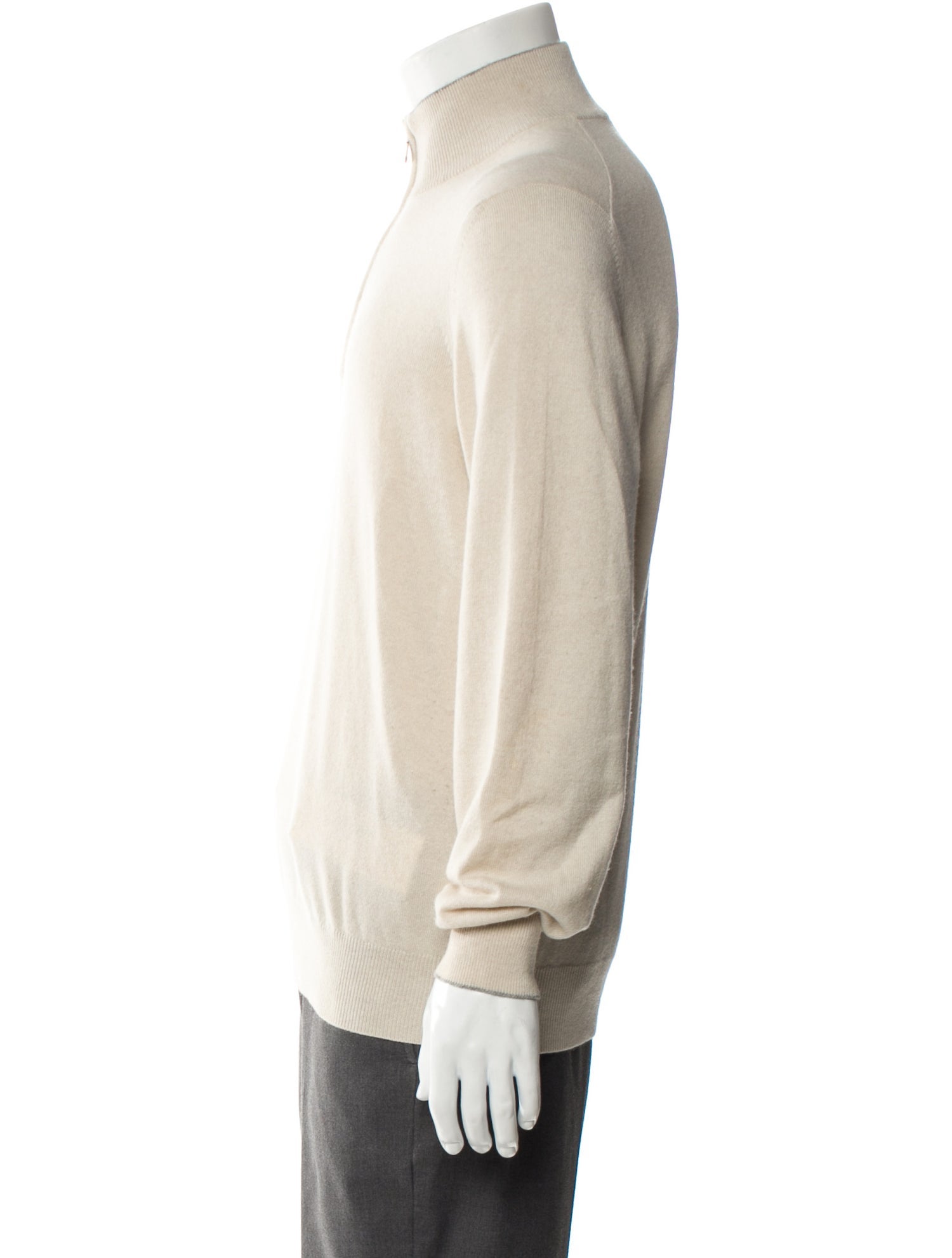Brunello Cucinelli Cashmere Mock Neck Polo Sweater