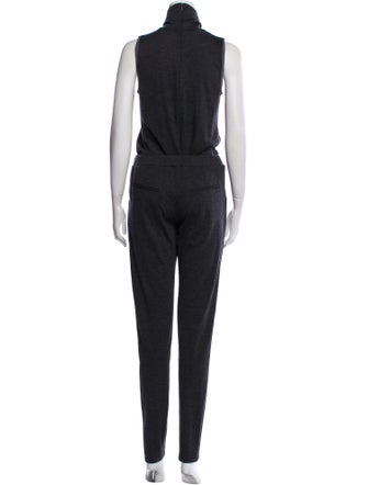 Brunello Cucinelli Wool Mock Neck Jumpsuit