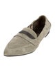 Brunello Cucinelli Monili Suede Loafers