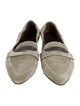 Brunello Cucinelli Monili Suede Loafers