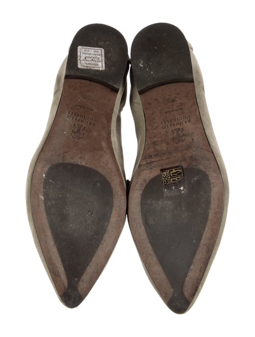 Brunello Cucinelli Monili Suede Loafers