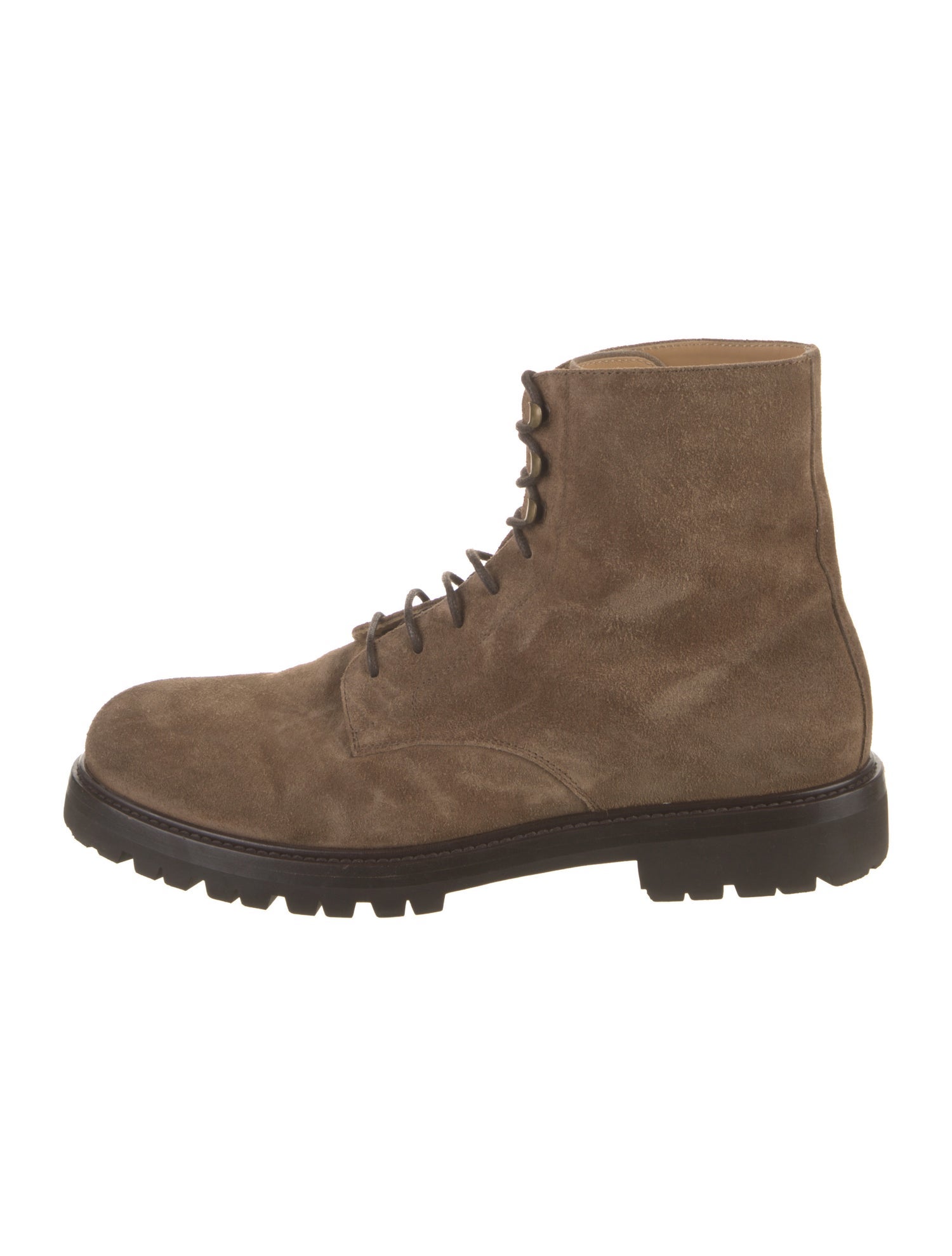 Brunello Cucinelli Suede Combat Boots