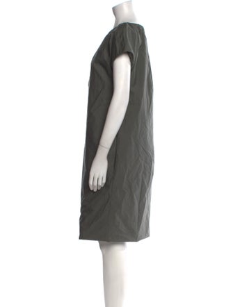 Brunello Cucinelli Bateau Neckline Knee-Length Dress
