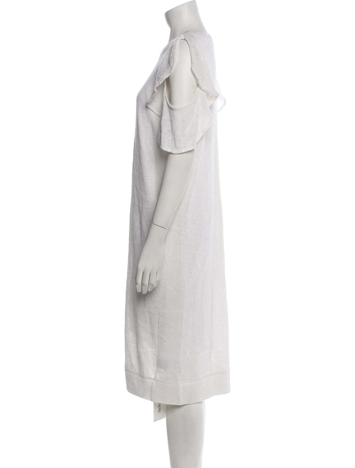 Brunello Cucinelli Linen Midi Length Dress