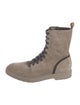 Brunello Cucinelli Suede Combat Boots